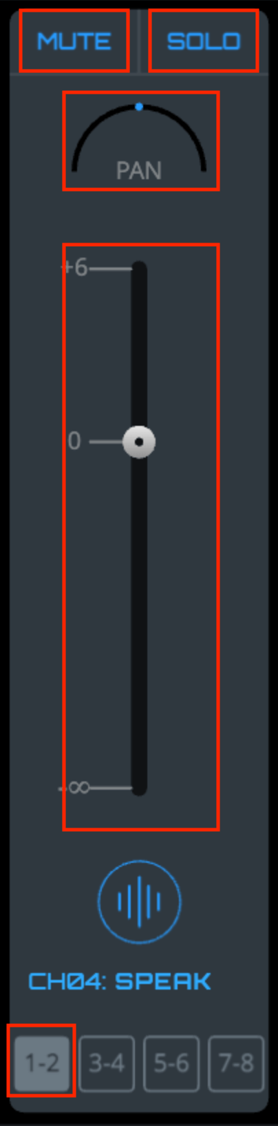 Audio Track Controls - Mixer View