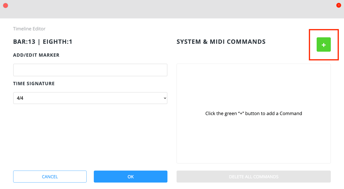 Getting into the Command Builder