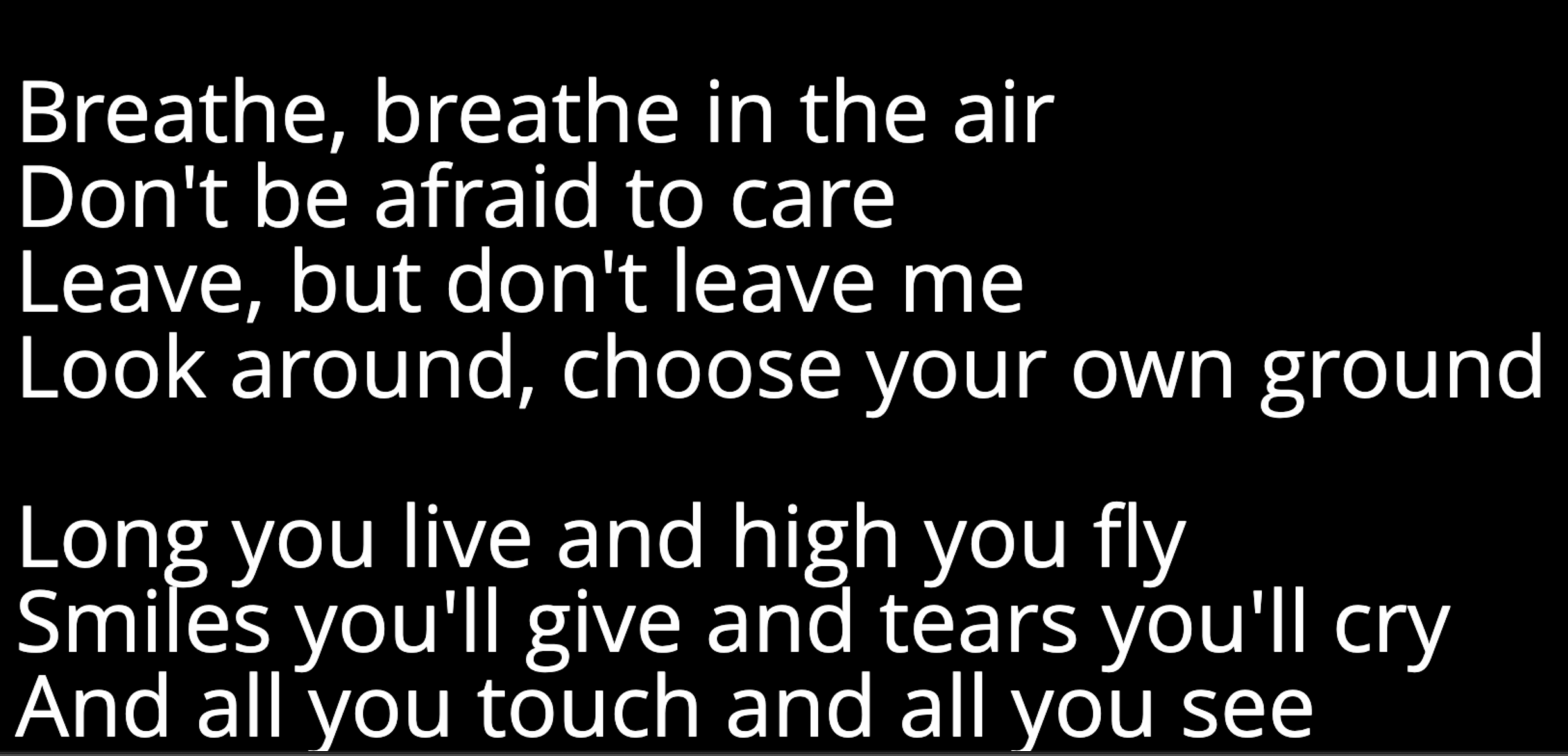 Full-Screen Lyrics Full-Screen Lyrics