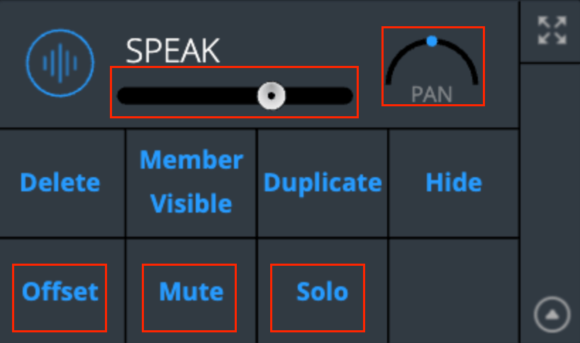 Audio Track Controls - Main Interface Audio Track Controls - Main Interface