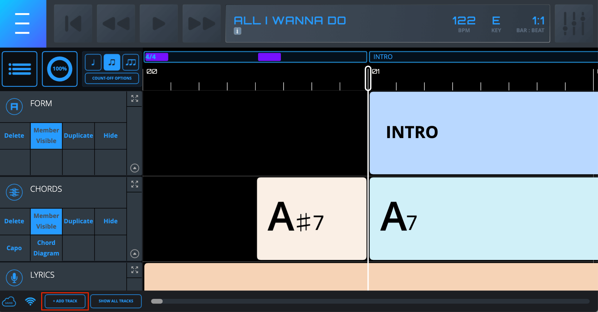 Adding a New Track Adding a New Track