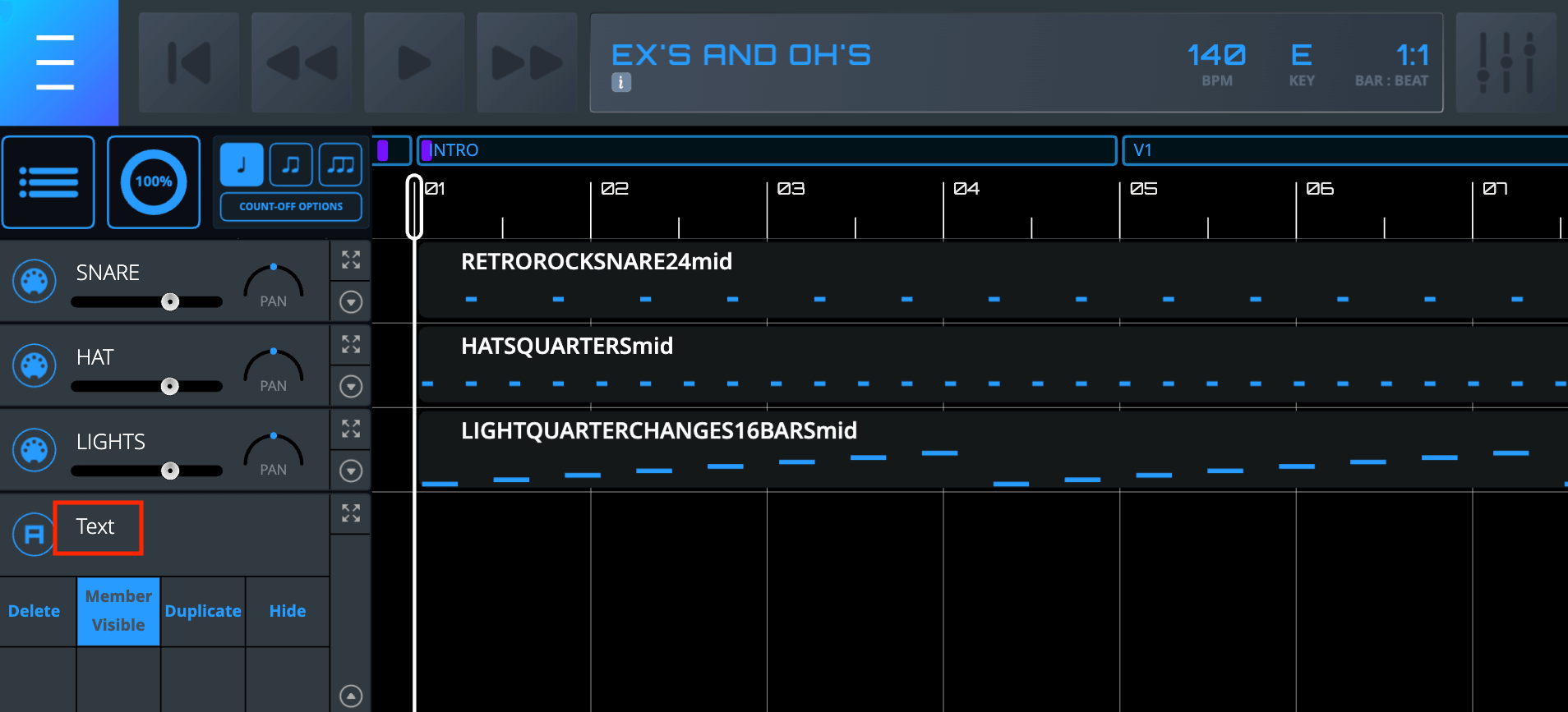 Editing Track Name Editing Track Name