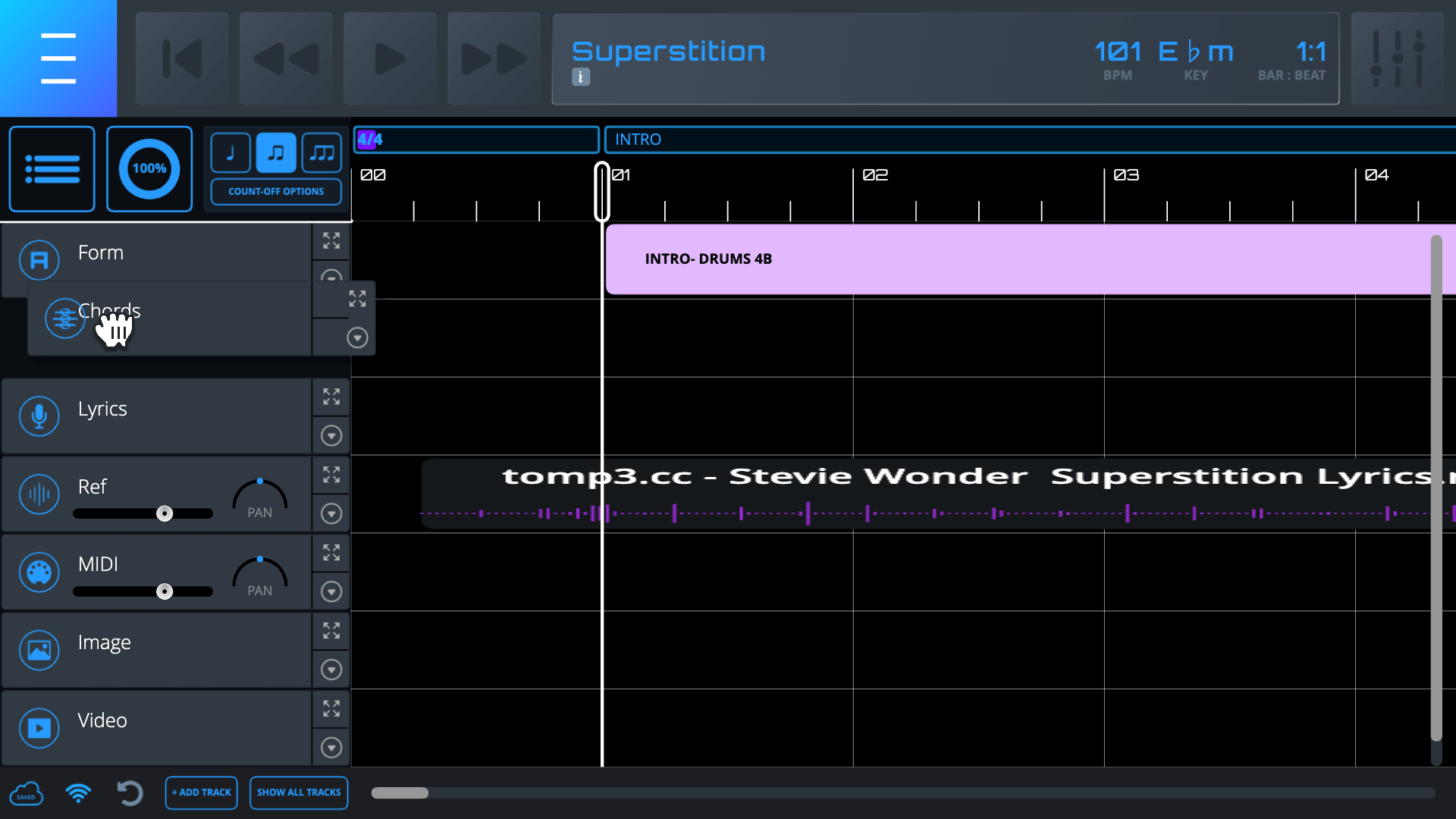 Track Reordering Track Reordering