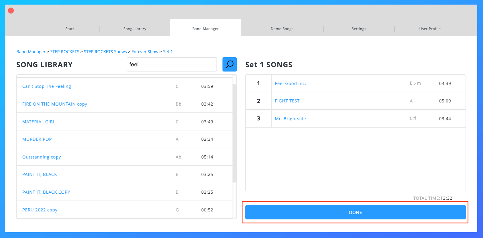After Dragging and Dropping Songs After Dragging and Dropping Songs