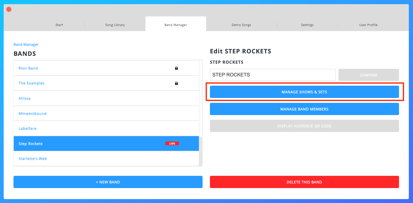 Creating a New Show Creating a New Show