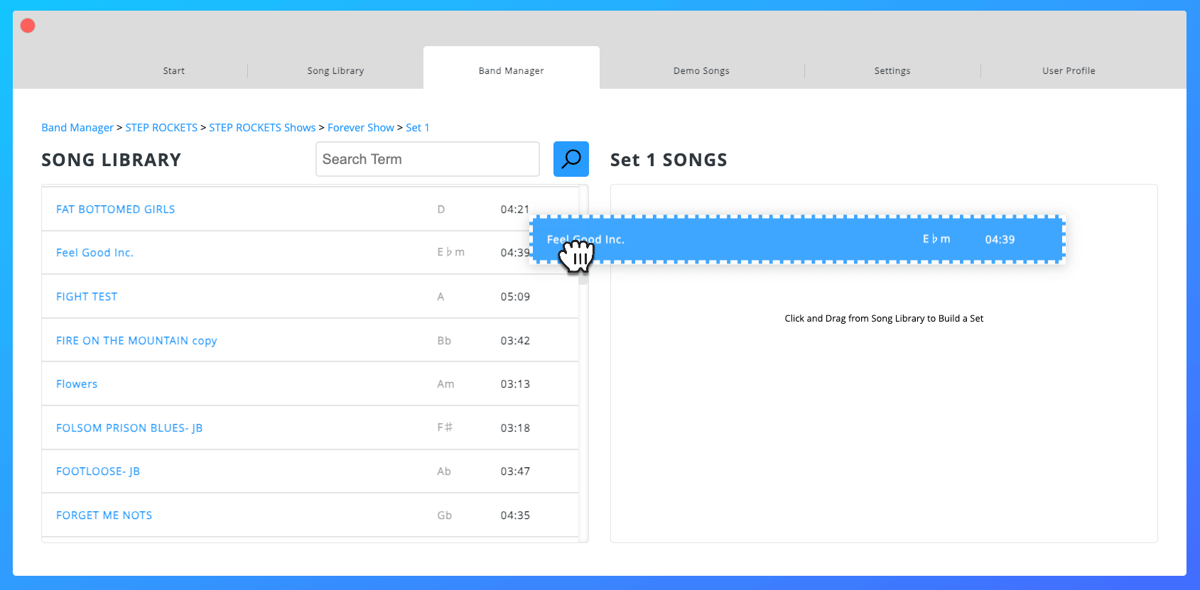 Drag and Drop Set Editor Drag and Drop Set Editor