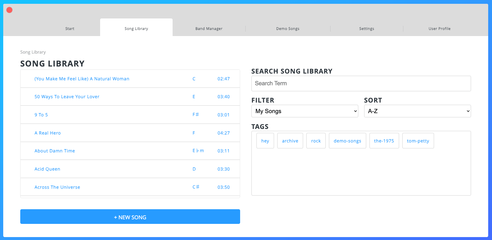 The Song Library The Song Library