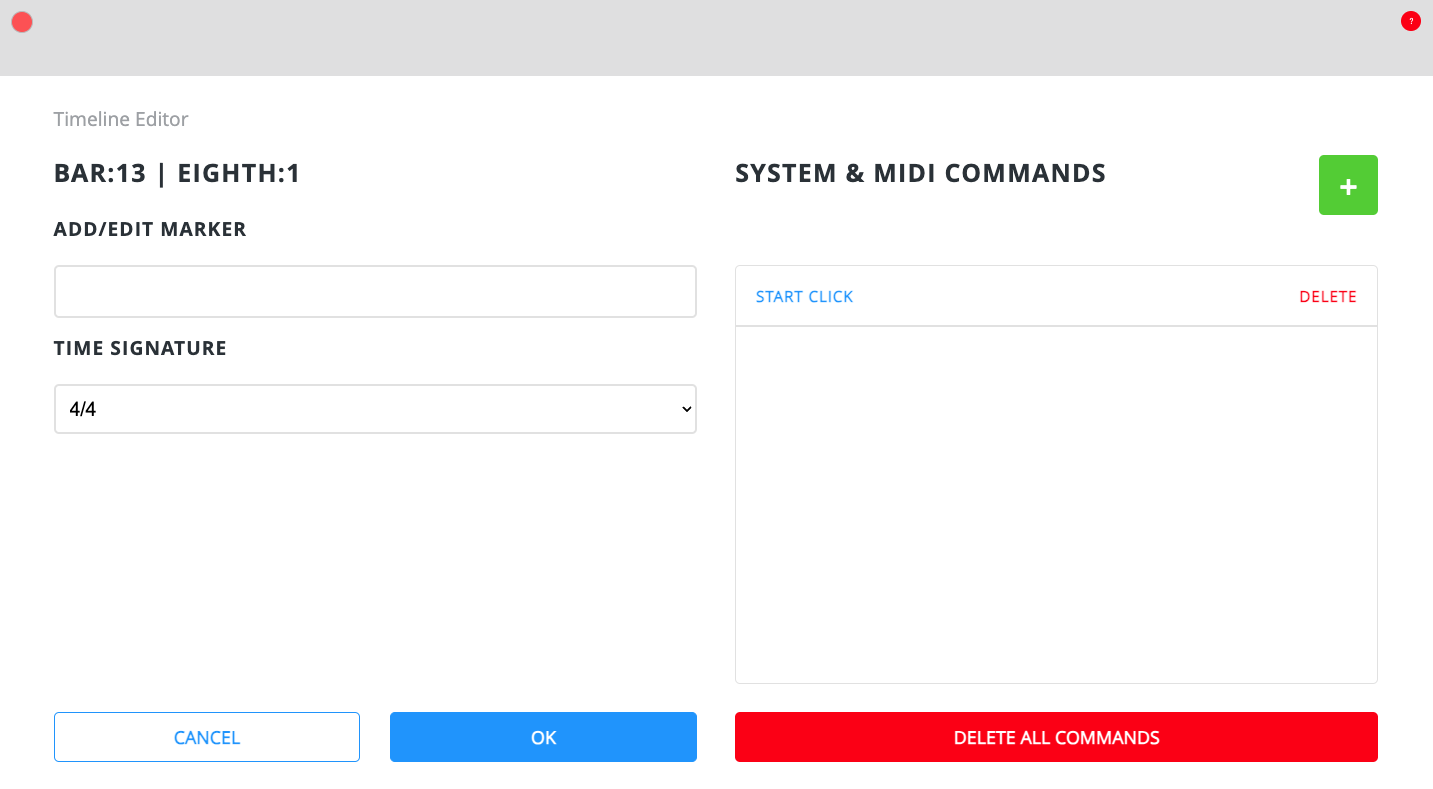 Timeline Command Summary Pane Timeline Command Summary Pane