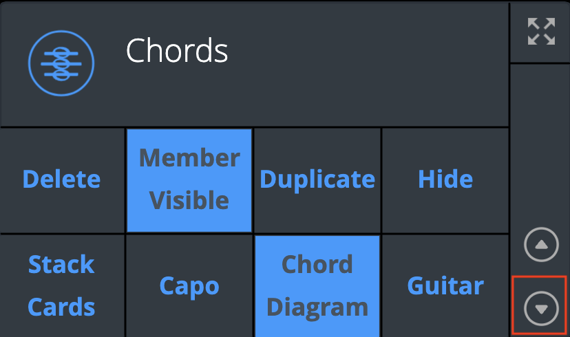 Chord Track with Classroom View Expander Button Chord Track with Classroom View Expander Button